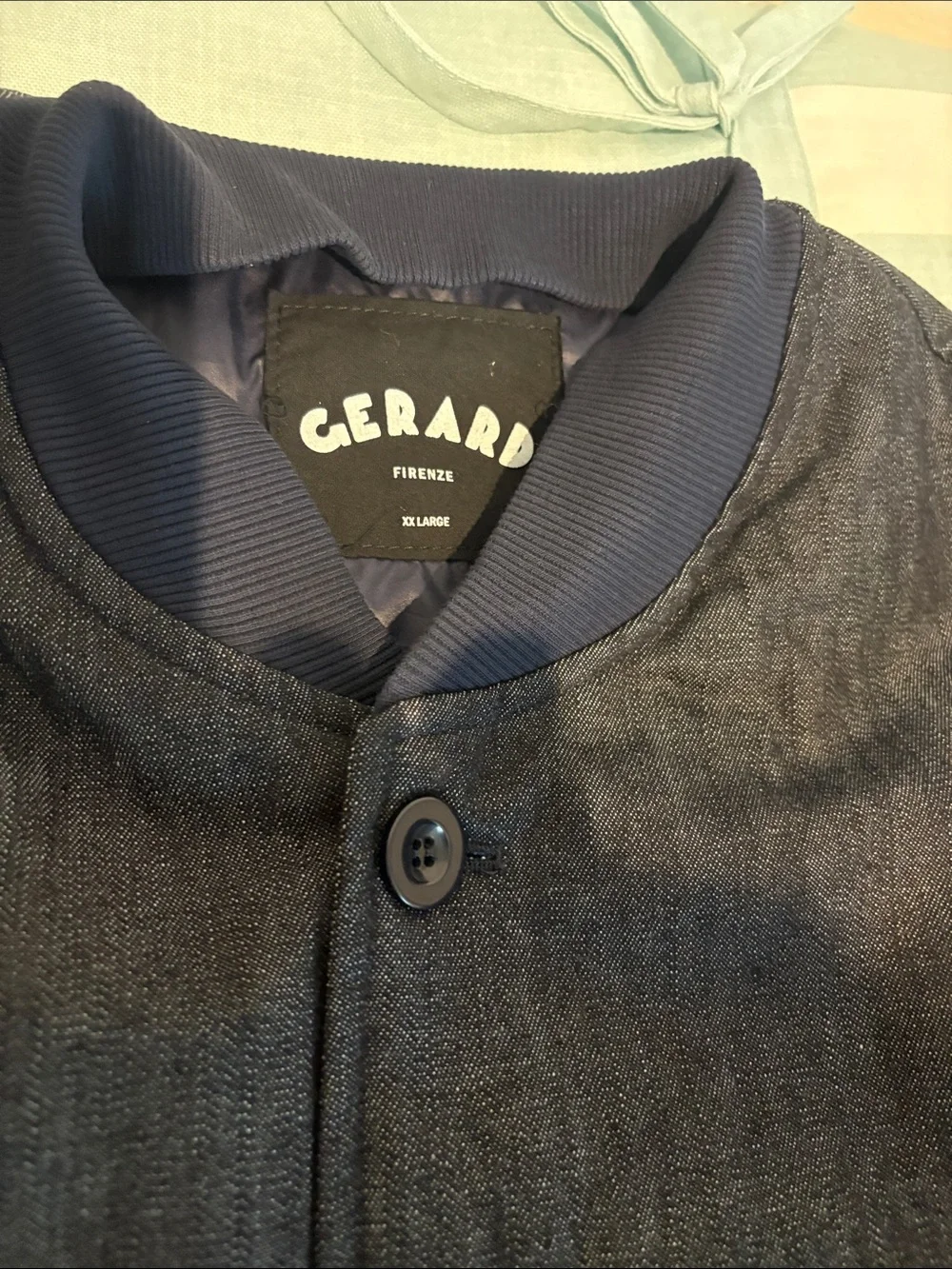 Gerard Firenze Men's Dark   Button Jacket - p2p 24” top of collar 2 bottom 30”